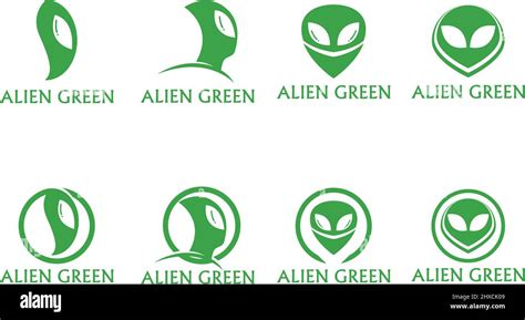 Alien Head Logo And Symbol Icon Vector Stock Vector Image And Art Alamy