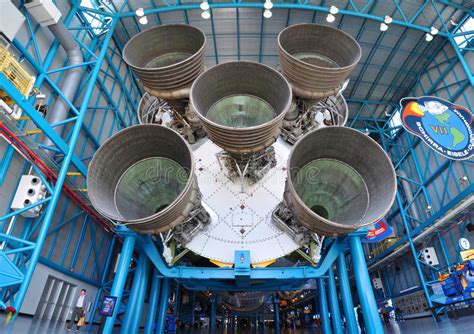 Saturn V Rocket Engines Cape Canaveral Florida Editorial Stock Photo