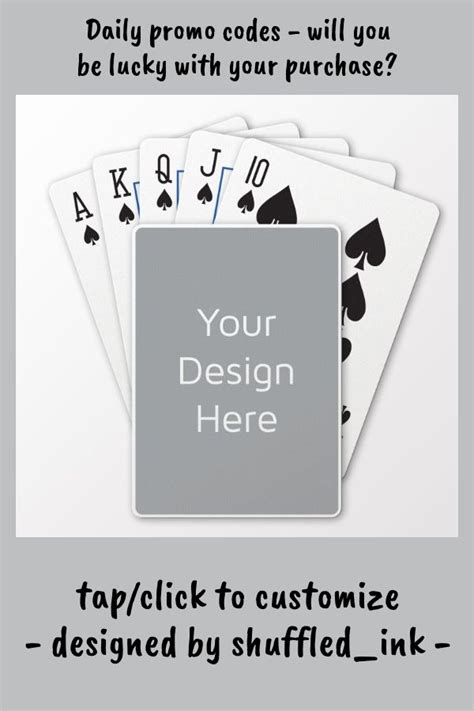 Create Your Own Standard Face Playing Cards Playing Card