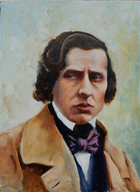 Portrait Of Composer Frederic Chopin Von Vita Schagen 2018 Malerei