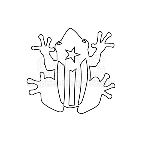 Puerto Rico Frog Svg Puerto Rico Flag Coqui Svg Outline Etsy My Xxx