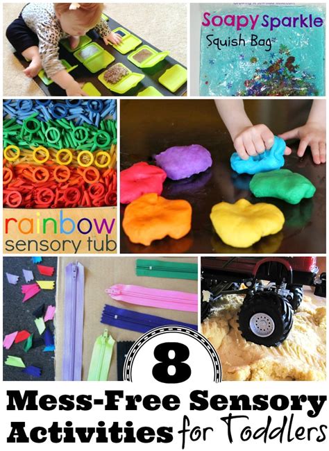 8 Mess Free Sensory Activities For Toddlers The Realistic Mama