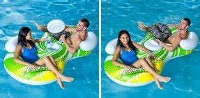 Comes with wading pool area. Double Pool Floats - Foter