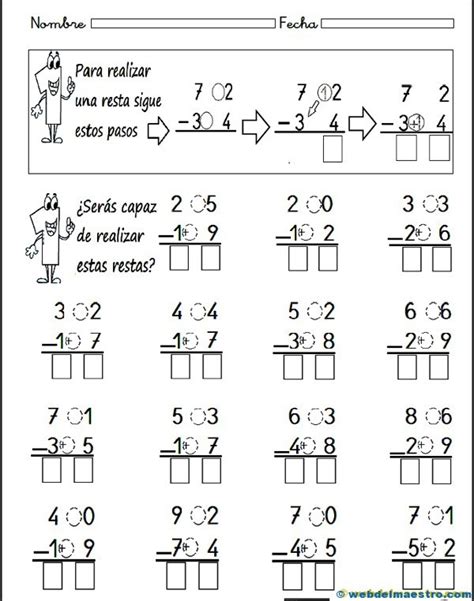 Restas Con Llevadas Web Del Maestro