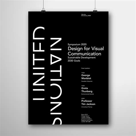 Typographic Hierarchy Poster On Behance