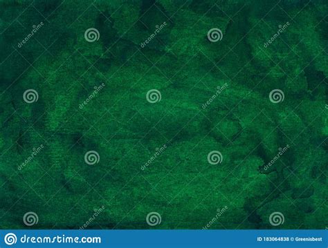 Watercolor Dark Green Background Painting Aquarelle Deep Forest Green