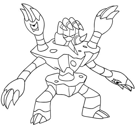 Barbaracle Gen Pokemon Coloring Page Free Printable Coloring Pages
