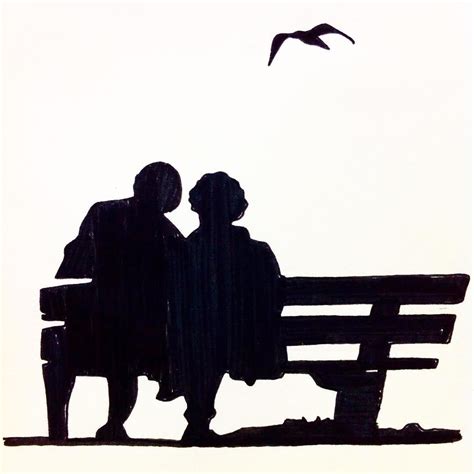 Opening a pdf file with silhouette affiliate links may be present in the following blog post and as an amazon associate i earn from qualifying purchases. Love, two elderly people sitting on a bench in the park ...