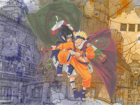 Naruto Wallpaper Naruto Vs Sasuke Minitokyo