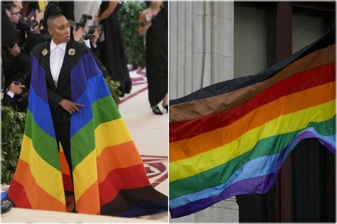 Lena Waithe S Rainbow Cape At The Met Gala Mirrors Philly S LGBT Flag