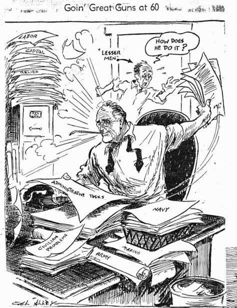 Franklin D Roosevelt At 60 By Cal Alley Of The Kansas City Journal