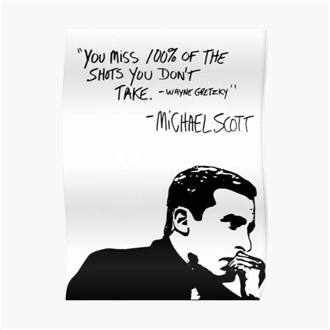 Poor david wallace, he just asked him how he does his job so well and he got this delightfully colourful answer xd. "Michael Scott Wayne Gretzky Quote Poster, The Office TV ...