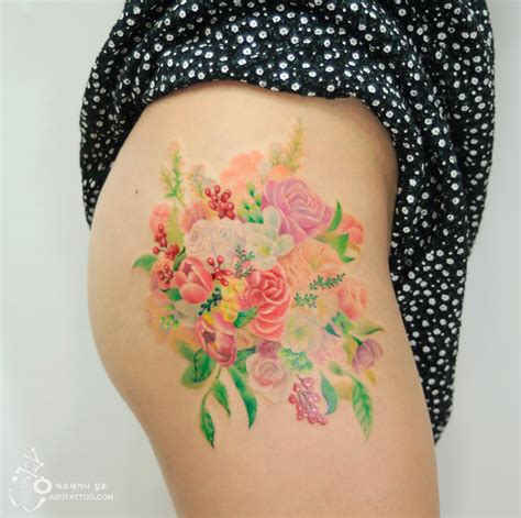 Stunning Flower Tattoos Mimic Watercolor Paintings On Skin Art Sheep