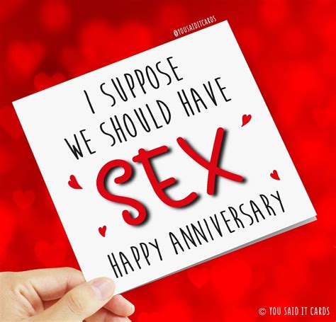 I Suppose We Should Have Sex Happy Anniversary Funny Rude Etsy