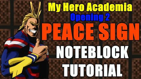 My Hero Academia Opening 2 Noteblock Tutorial Youtube