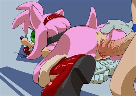 Rule 34 Amy Rose Ass Ass Grab Ball Gag Bondage Boots Color Eyes