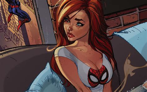 af39-spiderman-mary-jane-angry-illustration-cartoon - Papers.co