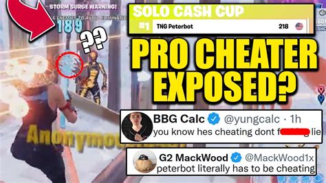 Cash Cup Winner Peterbot Accused Of Cheating By Fortnite Pros Youtube
