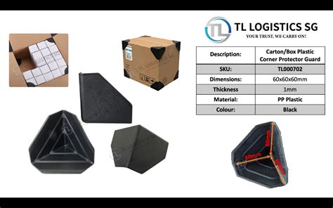 Cartonbox Plastic Edges Protector Guard 6060mm Furniture And Home