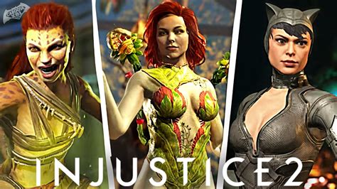 Injustice 2 Catwoman Poison Ivy And Cheetah Gameplay Youtube