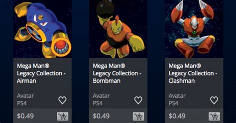 Rockman Corner Mega Man Avatars Now Available On Playstation 4