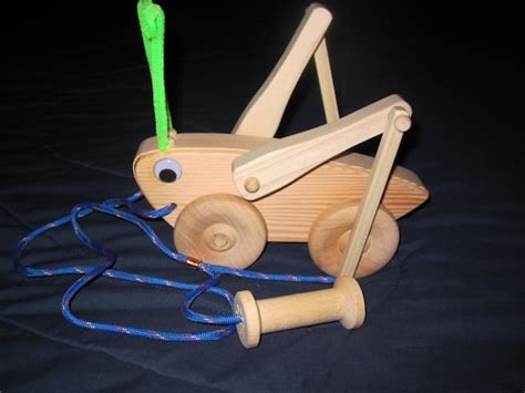 Grasshopper Wooden Pull Toy
