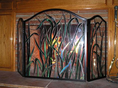 Stained Glass Fireplace Screen Glass Fireplace Stained Glass Lamps Glass Fireplace Screen