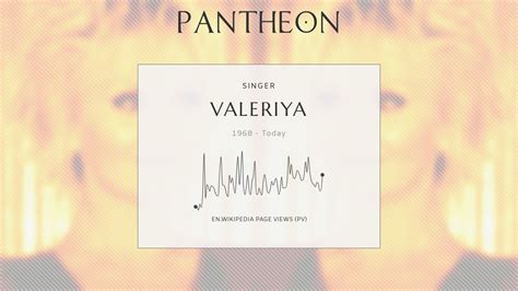 Valeriya Biography Russian Singer Born 1968 Pantheon