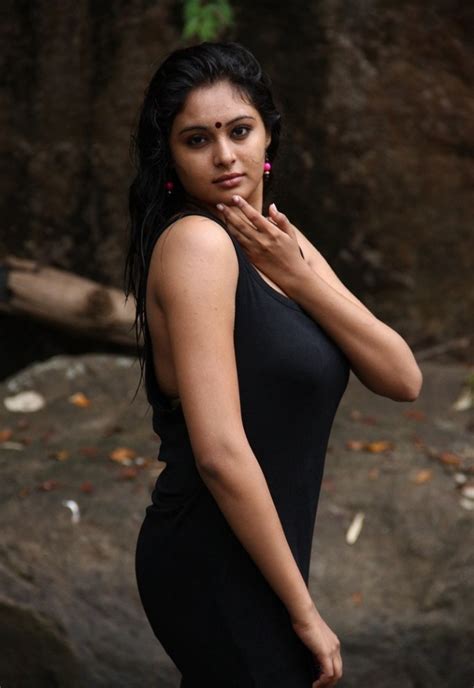 South Indian Actress Arundhati Latest Spicy Stills In Black Dress Cool Actress