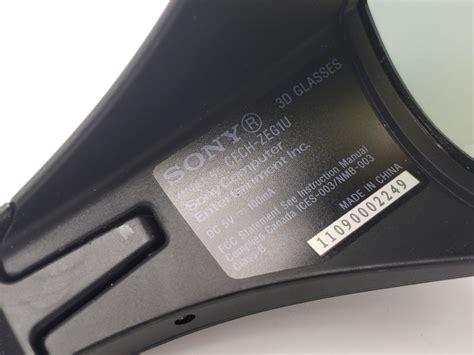 Sony Playstation Ps3 3d Glasses Cech Zeg1u Untested 763615787246 Ebay