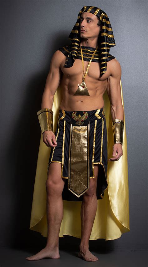King Of Egypt Costume Gold And Black King Of Egypt Costume Mens