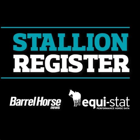 Barrel Horse News The Stallion Register By Magmaker Editions Llc