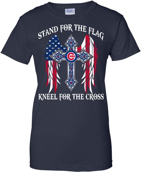 Chicago Flag Chicago Cubs Stand For The Flag Kneel For The Cross Hd