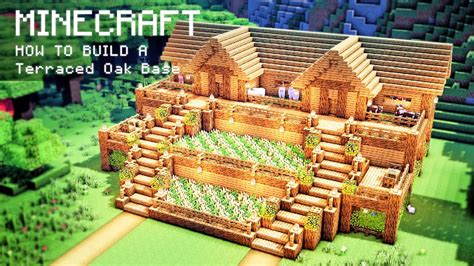 Minecraft How To Build A Terraced Oak Survival Base Youtube