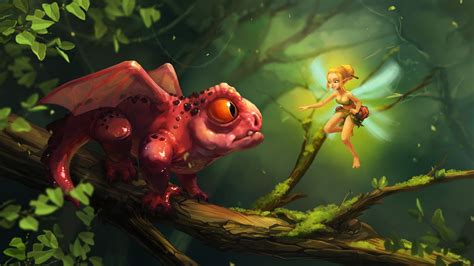 Dragon And Fairy On Behance Fairy Pictures Fantasy Fairy Magical