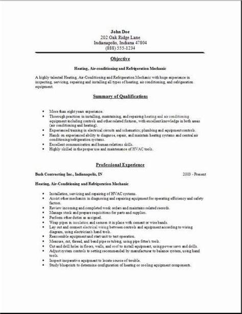 A number of documents are available here to guide you through the recruitment process. HVAC Resume:examples,samples Free edit with word