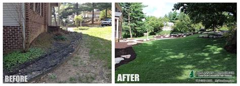 Lawn Erosion Control With Sod And Boulder Beds Tomlinson Bomberger
