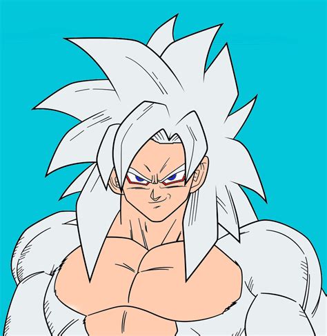 Goku Super Saiyan God Super Saiyan 4 White By Wolfblade111 On Deviantart