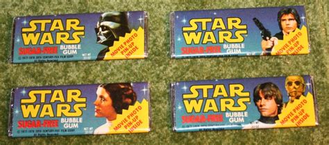 Star Wars Unopened Gum Packs Little Storping Museum