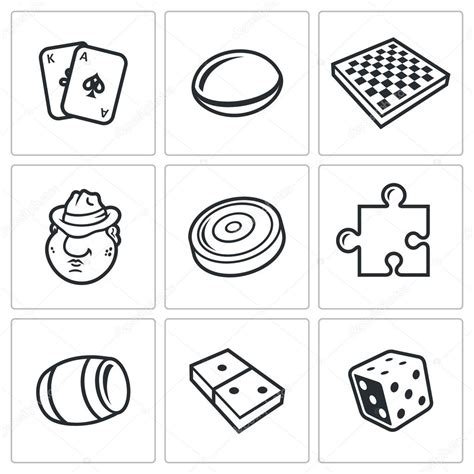 Board Games Icons Stock Vector By ©steinar14 72236837