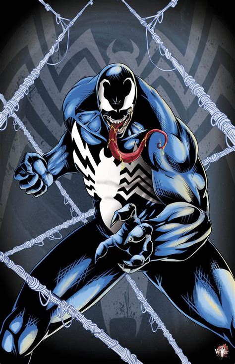 Venom By Wil Woods Marvel Villains Spiderman Art Superhero Art