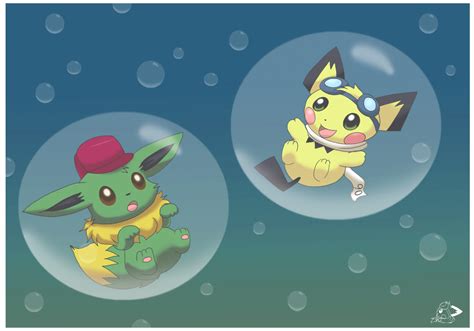 Floating In Bubbles By Pichu90 On Deviantart