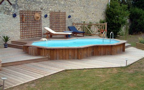 Semi Inground Pools With Decks Prices Journal Of