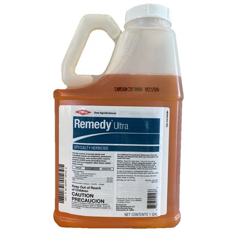 Handle and open container in a manner as to prevent spillage. Remedy Ultra Weed Killer & Brush Control Fast, Free Shipping