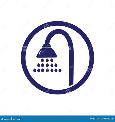 Vector De Logotipo De Ducha Ilustración del Vector Ilustración de ducha piscina