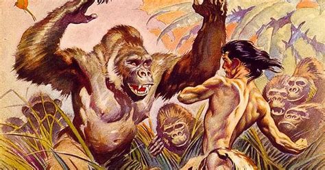 The Son Of Tarzan Cover Art By Frank Frazetta 1962 Imgur