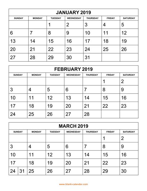Free 2020 Printable Calendars 2 Months Per Page Example Calendar
