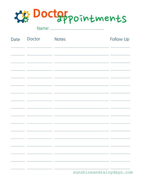 Appointment Tracker Template