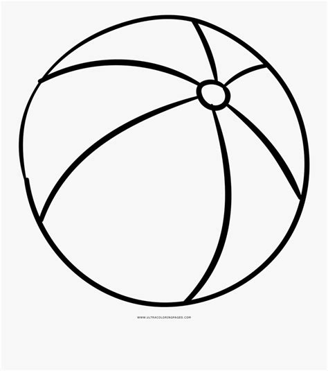 Beach Ball Clipart Coloring Page 10 Free Cliparts Download Images On