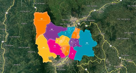 Medellín Un Mosaico De Identidades En Su División Política Y